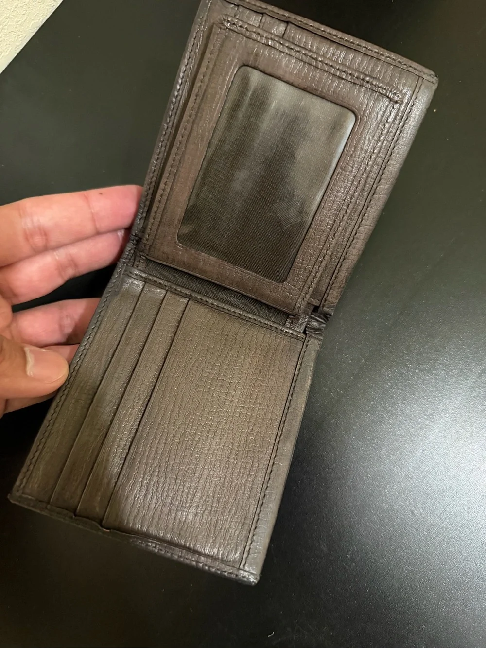 MCM Brown Monogram Canvas Bi-Fold Wallet